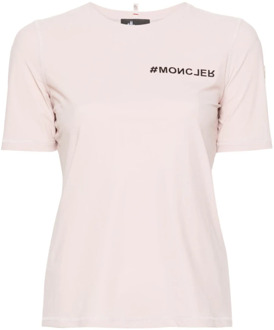 Moncler T-Shirts Moncler , Pink , Dames - M,S,Xs
