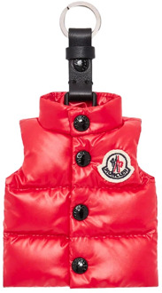 Moncler Vest Sleutelhanger met Iconisch Ontwerp Moncler , Red , Heren - ONE Size