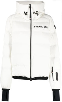 Moncler Witte Jassen - Grenoble Collectie Moncler , White , Dames - S