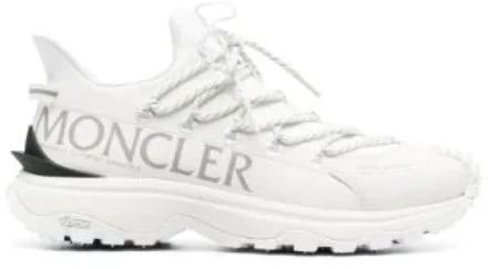Moncler Witte Panel Sneakers Moncler , White , Heren - 42 Eu,43 EU