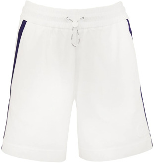 Moncler Witte Zomer Shorts voor Mannen Moncler , White , Heren - L,M,Xs
