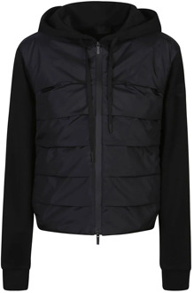 Moncler Zwarte Zip-Up Vest Moncler , Black , Dames - S