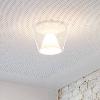 Mondgeblazen LED Designer-plafondlamp bijlage helder, opaal