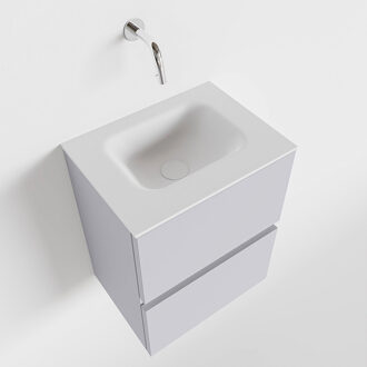 Mondiaz ADA 40cm toiletmeubel cale. LEX wastafel talc midden zonder kraangat