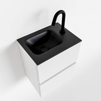 Mondiaz ADA 40cm toiletmeubel talc. LEX wastafel urban rechts 1 kraangat