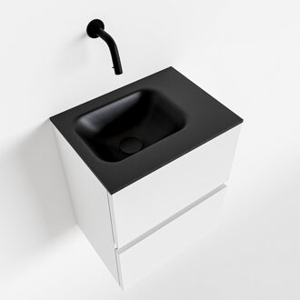 Mondiaz ADA 40cm toiletmeubel talc. LEX wastafel urban rechts zonder kraangat