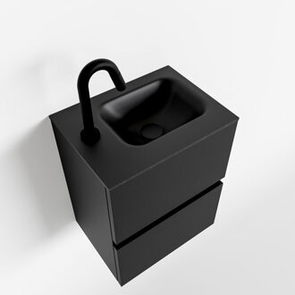 Mondiaz ADA 40cm toiletmeubel urban. LEX wastafel urban links 1 kraangat