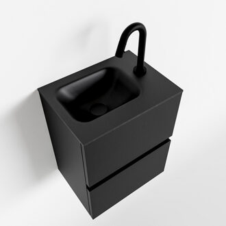 Mondiaz ADA 40cm toiletmeubel urban. LEX wastafel urban rechts 1 kraangat