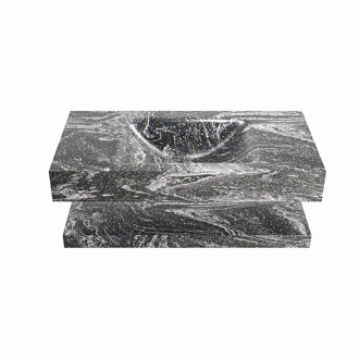 Mondiaz ALAN-DLUX 90cm planchet Lava. Vrijhangende wastafel CLOUD midden 1 kraangat, kleur Lava.