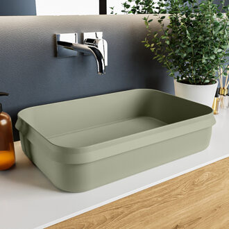 Mondiaz ARVO Waskom solid surface 55cm kleur Army / Army