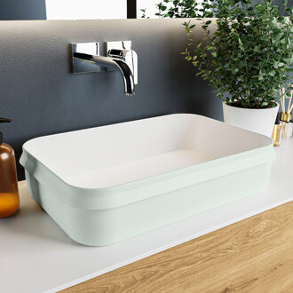 Mondiaz ARVO Waskom solid surface 55cm kleur Greey / Talc