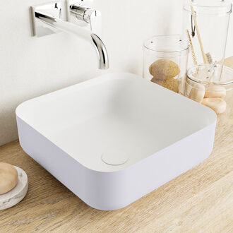 Mondiaz BINX Waskom solid surface 36cm kleur Cale / Talc