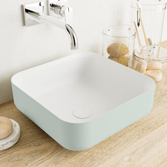 Mondiaz BINX Waskom solid surface 36cm kleur Greey / Talc