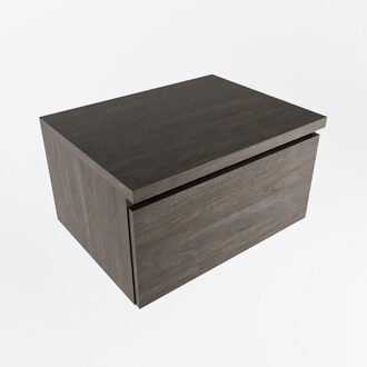 Mondiaz BUKLA module met lade 60cm Dark brown. Te combineren met de hele MONDIAZ BUKLA serie.