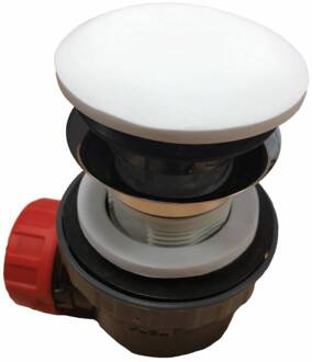 Mondiaz Clickwaste met Sifon Afsluitbaar Stankafsluiter Solid Surface Mat Wit