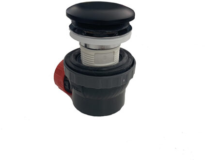 Mondiaz Clickwaste met Sifon Afsluitbaar Stankafsluiter Solid Surface Mat Zwart