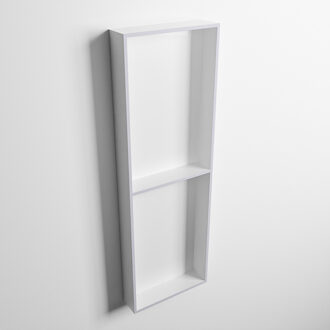 Mondiaz EASY Nis 149,5x29,5cm in solid surface kleur Cale | Talc. 2 vakken geschikt voor in- of opbouw