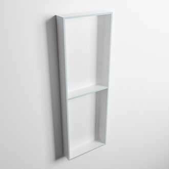 Mondiaz EASY Nis 149,5x29,5cm in solid surface kleur Clay | Talc. 2 vakken geschikt voor in- of opbouw