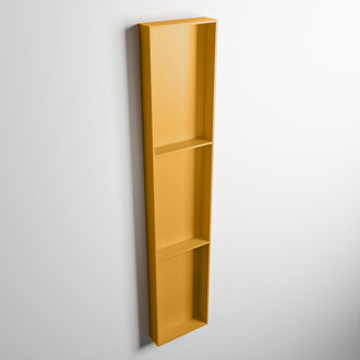 Mondiaz EASY Nis 149,5x29,5cm in solid surface kleur Ocher | Ocher. 3 vakken geschikt voor in- of opbouw