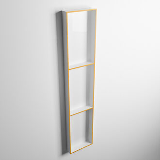 Mondiaz EASY Nis 149,5x29,5cm in solid surface kleur Ocher | Talc. 3 vakken geschikt voor in- of opbouw