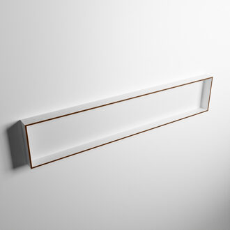 Mondiaz EASY Nis 149,5x29,5cm in solid surface kleur Rust | Talc. 1 vak geschikt voor in- of opbouw