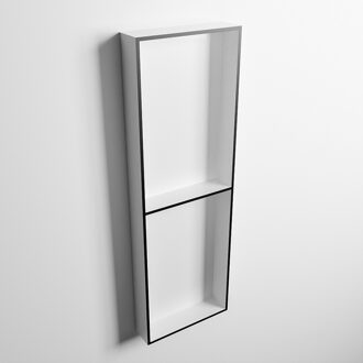 Mondiaz EASY Nis 149,5x29,5cm in solid surface kleur Urban | Talc. 2 vakken geschikt voor in- of opbouw