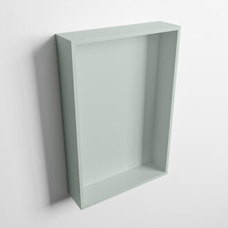 Mondiaz EASY Nis 44,5x29,5cm in solid surface kleur Greey | Greey. 1 vak geschikt voor in- of opbouw