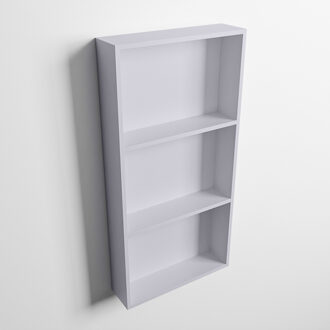 Mondiaz EASY Nis 59,5x29,5cm in solid surface kleur Cale | Cale. 3 vakken geschikt voor in- of opbouw