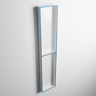 Mondiaz EASY Nis 89,5x29,5cm in solid surface kleur Jeans | Talc. 2 vakken geschikt voor in- of opbouw