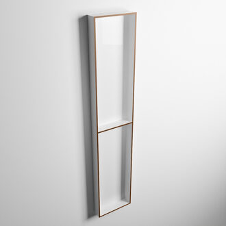 Mondiaz EASY Nis 89,5x29,5cm in solid surface kleur Rust | Talc. 2 vakken geschikt voor in- of opbouw