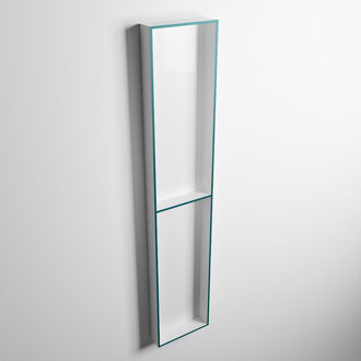 Mondiaz EASY Nis 89,5x29,5cm in solid surface kleur Smag | Talc. 2 vakken geschikt voor in- of opbouw