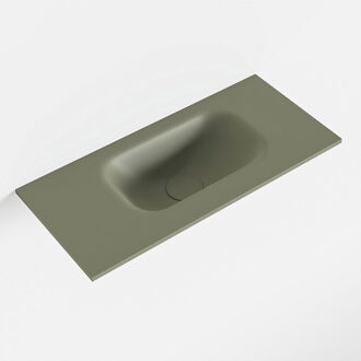 Mondiaz EDEN Army solid surface inleg wastafel voor toiletmeubel 50cm. Positie wasbak rechts