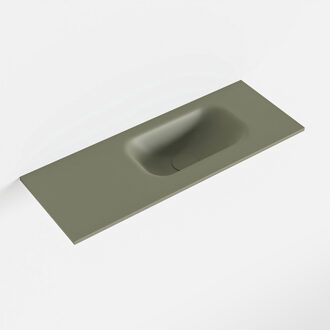 Mondiaz EDEN Army solid surface inleg wastafel voor toiletmeubel 60cm. Positie wasbak rechts