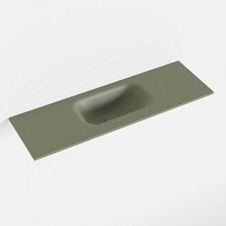 Mondiaz EDEN Army solid surface inleg wastafel voor toiletmeubel 70cm. Positie wasbak midden