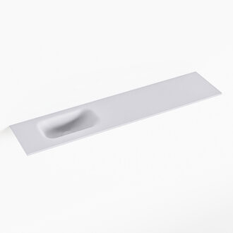 Mondiaz EDEN Cale solid surface inleg wastafel voor toiletmeubel 100cm. Positie wasbak links
