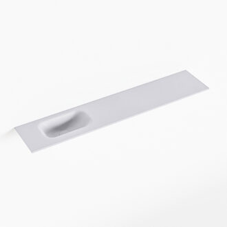 Mondiaz EDEN Cale solid surface inleg wastafel voor toiletmeubel 110cm. Positie wasbak links