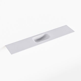 Mondiaz EDEN Cale solid surface inleg wastafel voor toiletmeubel 110cm. Positie wasbak midden