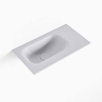 Mondiaz EDEN Cale solid surface inleg wastafel voor toiletmeubel 40cm. Positie wasbak links