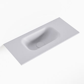 Mondiaz EDEN Cale solid surface inleg wastafel voor toiletmeubel 50cm. Positie wasbak links