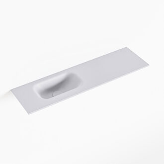 Mondiaz EDEN Cale solid surface inleg wastafel voor toiletmeubel 80cm. Positie wasbak links