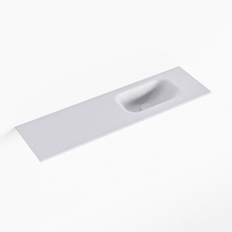 Mondiaz EDEN Cale solid surface inleg wastafel voor toiletmeubel 80cm. Positie wasbak rechts