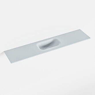 Mondiaz EDEN Clay solid surface inleg wastafel voor toiletmeubel 100cm. Positie wasbak midden