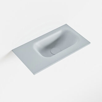 Mondiaz EDEN Clay solid surface inleg wastafel voor toiletmeubel 40cm. Positie wasbak rechts