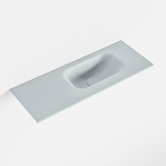 Mondiaz EDEN Clay solid surface inleg wastafel voor toiletmeubel 60cm. Positie wasbak rechts