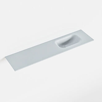 Mondiaz EDEN Clay solid surface inleg wastafel voor toiletmeubel 90cm. Positie wasbak rechts