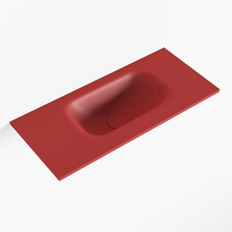 Mondiaz EDEN Fire solid surface inleg wastafel voor toiletmeubel 50cm. Positie wasbak rechts