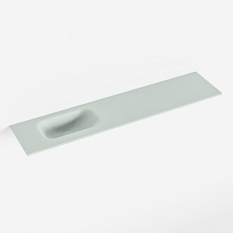 Mondiaz EDEN Greey solid surface inleg wastafel voor toiletmeubel 100cm. Positie wasbak links