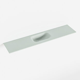 Mondiaz EDEN Greey solid surface inleg wastafel voor toiletmeubel 100cm. Positie wasbak midden