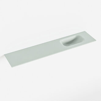 Mondiaz EDEN Greey solid surface inleg wastafel voor toiletmeubel 100cm. Positie wasbak rechts