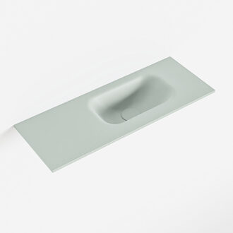 Mondiaz EDEN Greey solid surface inleg wastafel voor toiletmeubel 60cm. Positie wasbak rechts